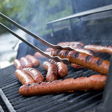 Grilled Hot Dogs on the BBQ